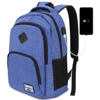 Yamtion 15.6 inç Oxford Kumaş Su Geçirmez Sırt Laptop Çantası Mavi