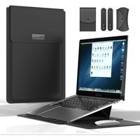 Teknet Store A2941 A3114 15 inç Deri Su Geçirmez Kılıf Laptop Çantası Siyah