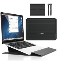 Teknet Store A2179-A2337-A2338 13-14.9 inç Deri Su Geçirmez Kılıf Laptop Çantası Siyah