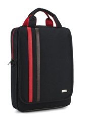 Case Club 15.6 inç Kumaş Su Geçirmez El-Omuz Laptop Çantası Kırmızı