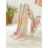 Cotton Therapy Lulu Pamuklu Plaj Havlusu Çok Renkli