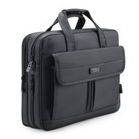 Wslcn 3292 15.6 inç Polyester Su Geçirmez El-Omuz Laptop Çantası Gri