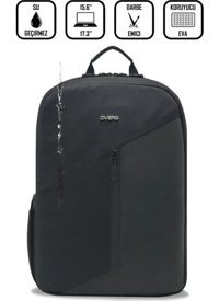 D'Vers 16.1 inç Kumaş Su Geçirmez Sırt Laptop Çantası Siyah
