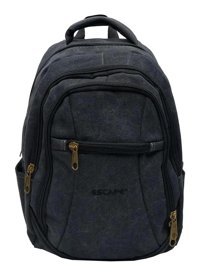 Case Club 15.6 inç Kanvas-Kumaş Su Geçirmez Sırt Laptop Çantası Antrasit