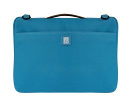 Minbag Lora 13 inç Polyester Su Geçirmez El-Omuz Laptop Çantası Mavi