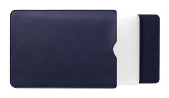 Gubisi 15 inç Deri Su Geçirmez El-Omuz Laptop Çantası Koyu Mavi