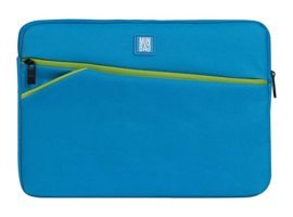 Minbag Alice 13 inç Suni Deri Su Geçirmez Kılıf Laptop Çantası Mavi