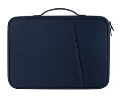 Jms 56762998 13 inç Naylon Kumaş Su Geçirmez Kılıf Laptop Çantası Koyu Mavi
