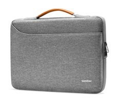 Tomtoc Defender A22-E02G01 15-15.9 inç Polyester Su Geçirmez El-Omuz Laptop Çantası Gri
