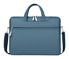 Cicilin 14.1 inç Kumaş Su Geçirmez El-Omuz Laptop Çantası Mavi