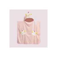 Wonderland Giyilebilir 65x90 cm Polyester Çocuk Plaj Havlusu Pembe