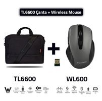 Classone TL6600-WL600 15.6 inç Kumaş Su Geçirmez El-Omuz Laptop Çantası Siyah