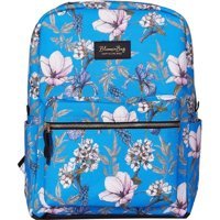 BloominBag Çiçek Desenli 13-14 inç Kumaş El-Omuz Laptop Çantası Mavi
