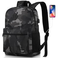 Yamtion 15.6 inç Polyester Su Geçirmez Sırt Laptop Çantası Siyah
