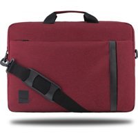 Classone BND805 15.6 inç Kumaş Su Geçirmez El-Omuz Laptop Çantası Bordo