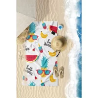 Vevien Home Summer Fruity Pamuklu Plaj Havlusu Çok Renkli