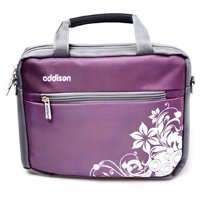 Addison 300792 15.6 inç Deri El-Omuz Laptop Çantası Mor