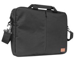 Addison 300401 15.6 inç Deri El-Omuz Laptop Çantası Siyah