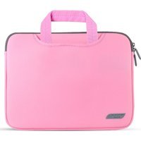 Szykd 15 inç Dalgıç Kumaş Su Geçirmez El-Omuz Laptop Çantası Pembe