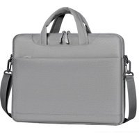 Wealthy 15.6 inç Polyester Su Geçirmez El-Omuz Laptop Çantası Gri