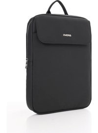 D'Vers 13-14-15.6 inç Kumaş Su Geçirmez Sırt Laptop Çantası Siyah