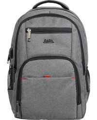 Case Club 14 inç Kumaş Su Geçirmez Sırt Laptop Çantası Gri