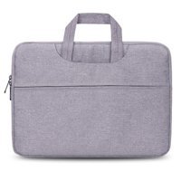 Cicilin 13.3 inç Polyester Su Geçirmez El-Omuz Laptop Çantası Gri
