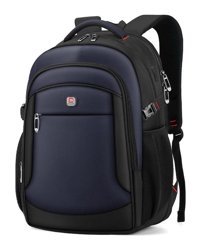Lbw 15.6 inç Su Geçirmez Sırt Laptop Çantası Mavi-Siyah