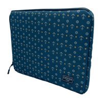 Differ Studio Çapa Desenli 13-14.9 inç Kumaş Su Geçirmez Kılıf Laptop Çantası Lacivert