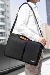 Tomtoc Defender A42G1D1 17 inç Polyester El-Omuz Laptop Çantası Siyah