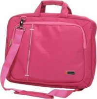 Classone Ul165 15.6 inç Kumaş Su Geçirmez El-Omuz Laptop Çantası Pembe