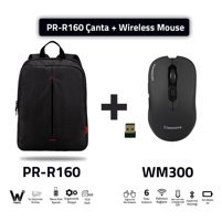 Classone PR-R160 15.6 inç Kumaş Su Geçirmez Sırt Laptop Çantası Siyah