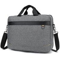 Wslcn 15.6 inç Polyester Su Geçirmez El-Omuz Laptop Çantası Gri