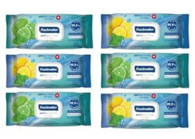 Freshmaker Antibakteriyel Antibakteriyel 120 Yaprak 6'lı Islak Mendil
