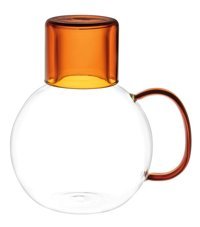 Madame Coco Vannes Isıya Dayanıklı Cam Kapaklı Borosilikat Başucu Sürahi 1.4 lt