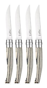 Opinel Table Chic II Ahşap Saplı Paslanmaz Çelik Gövdeli 4 Parça Et Bıçağı Seti