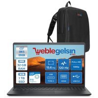 Dell Inspiron 3530 I35303407U05 Dahili Iris Xe Graphics Eligible Intel Core i5 1334U 32 GB Ram 1 TB SSD 15.6 inç Full HD Ubuntu Laptop + Zetta Çanta