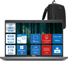 Dell Latitude 5440 544014EMEAVPWP03 Dahili Iris Xe Graphics Eligible Intel Core i7 1370P 16 GB Ram 2 TB SSD 14 inç Full HD Windows 11 Pro Laptop