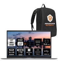 Asus Vivobook 15 X1504ZA BQ451 Dahili Iris Xe Graphics Eligible Intel Core i5 1235U 16 GB Ram 1 TB SSD 15.6 inç Full HD Windows 11 Pro Laptop + PER4 Çanta