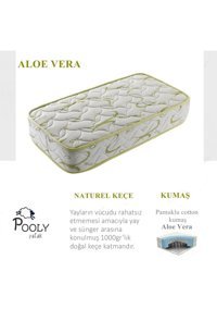 Pooly Aloe Vera Dikdörtgen Sünger Ortopedik 90x190 cm Beşik Yatağı