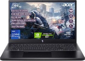 Acer Nitro V 15 NH.QNCEY.001 Harici GeForce RTX 3050 Intel Core i5 13420H 8 GB Ram 512 GB SSD 15.6 inç Full HD Freedos Laptop