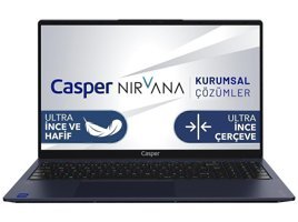 Casper Nirvana X700.1235-EX00X-M-F Dahili Iris Xe Graphics Eligible Intel Core i5 1235U 64 GB Ram 2 TB SSD 15.6 inç Full HD Freedos Laptop
