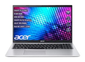 Acer Aspire 3 NX.ADDEY.004 Dahili Iris Xe Graphics Intel Core i5 1135G7 8 GB Ram 256 GB SSD 15.6 inç Full HD Freedos Dokunmatik Laptop