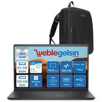 Dell Inspiron 3530 I35303407WH07 Dahili Iris Xe Graphics Eligible Intel Core i5 1334U 64 GB Ram 512 GB SSD 15.6 inç Full HD Windows 11 Home Laptop + Zetta Çanta