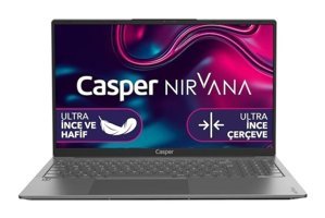 Casper Nirvana X600.1235-8V00X-G-FM3 Dahili Iris Xe Graphics Eligible Intel Core i5 1235U 8 GB Ram 500 GB SSD 15.6 inç Full HD Windows 11 Pro Laptop