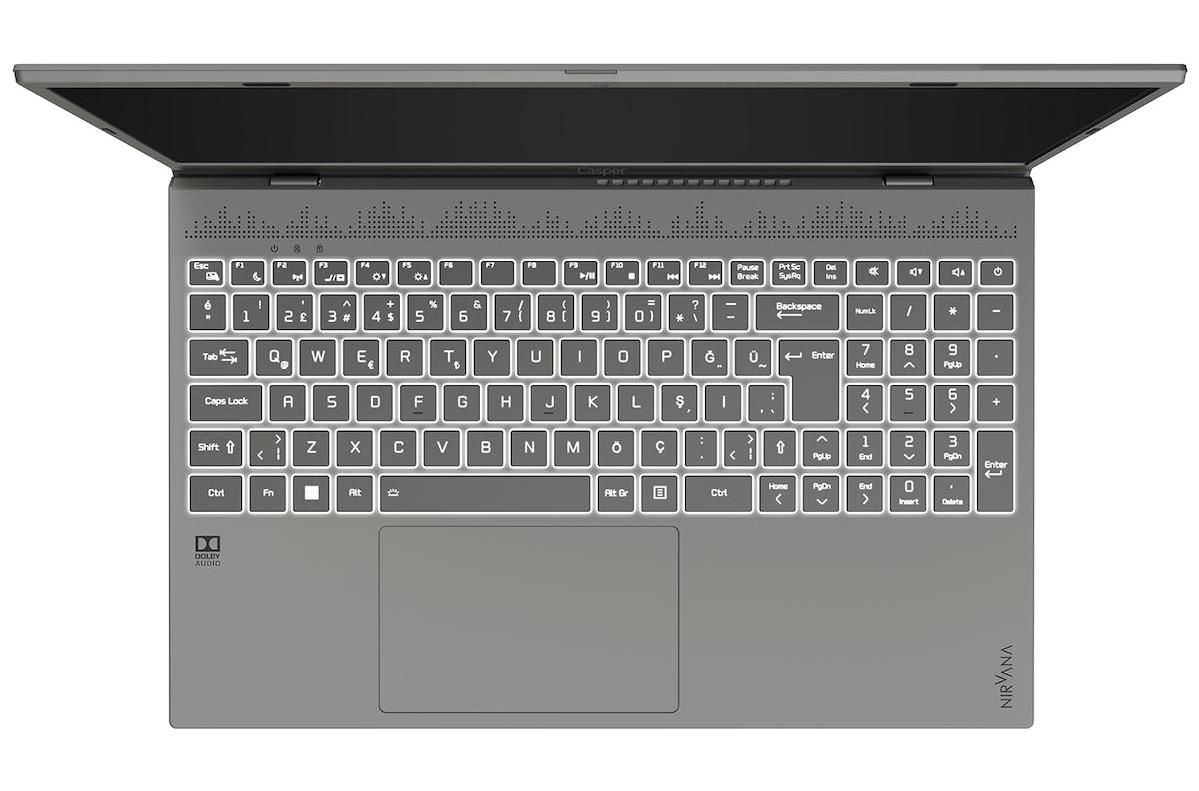 Casper Nirvana C550.1255-DX00X-G Dahili Iris Xe Graphics Eligible Intel Core i7 1255U 32 GB Ram 2 TB SSD 15.6 inç Full HD Freedos Laptop