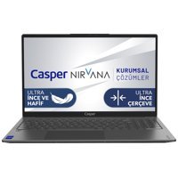 Casper Nirvana X700.1245-BV00X-G-F Dahili UHD Graphics Intel Core i5 12450H 16 GB Ram 500 GB SSD 15.6 inç Full HD Freedos Laptop