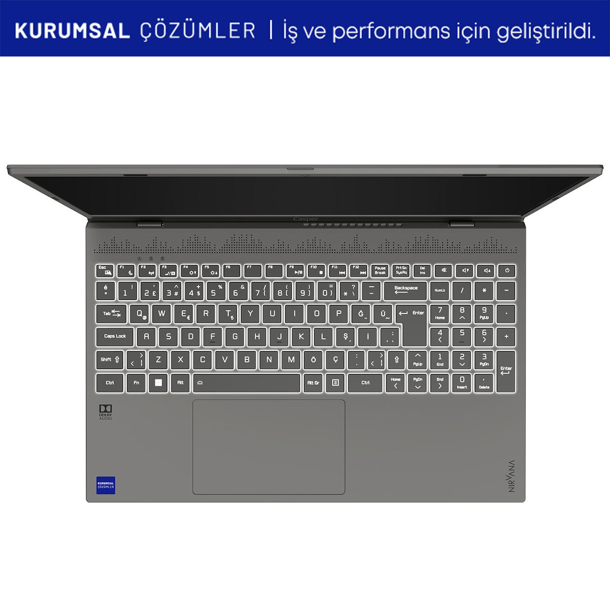 Casper Nirvana C650.1255-DF00X-G Dahili Iris Xe Graphics Eligible Intel Core i7 1255U 32 GB Ram 1 TB SSD 15.6 inç Full HD Freedos Laptop