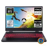 Acer Nitro 5 AN515-58-56RY NH.QMZEY.003A3 Harici GeForce RTX 2050 Intel Core i5 12450H 8 GB Ram 1 TB SSD 15.6 inç Full HD Freedos Laptop + CNT004 Çanta