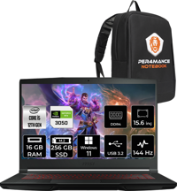MSI Thin GF63 12UC877XTRP411 Dahili UHD Graphics Intel Core i5 12450H 16 GB Ram 256 GB SSD 15.6 inç Full HD Windows 11 Pro Laptop + PER4 Çanta